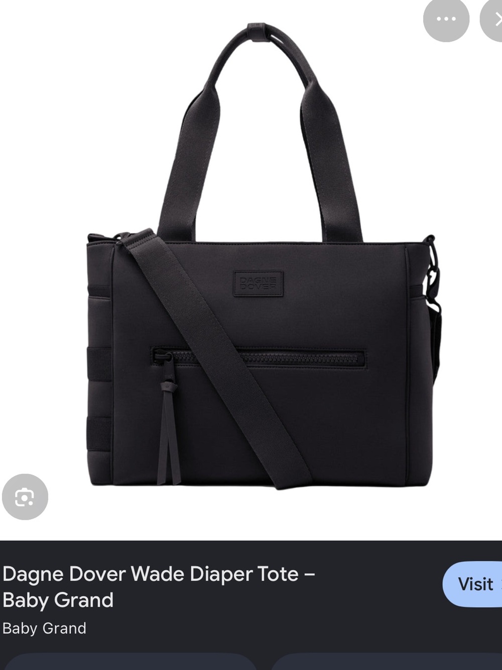 Dagne Dover Wade Diaper Bag in Black